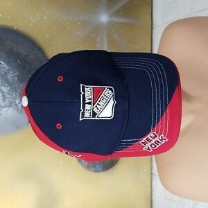 New York Rangers Snapback Hat Red Blue Kids